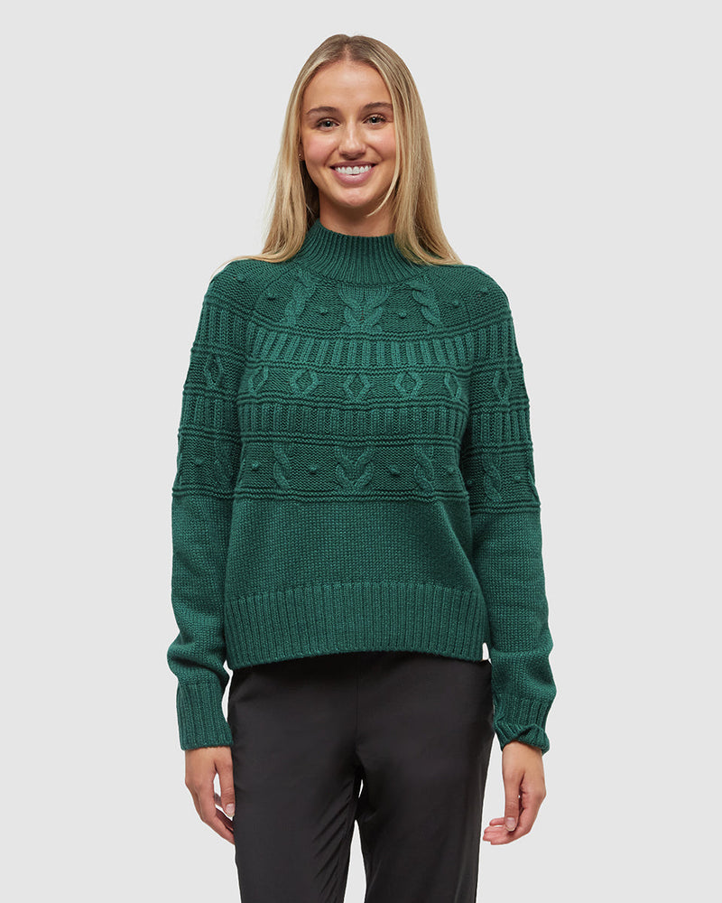 Green-Eco-Friendly-Mock-Neck-Knit-Sweater