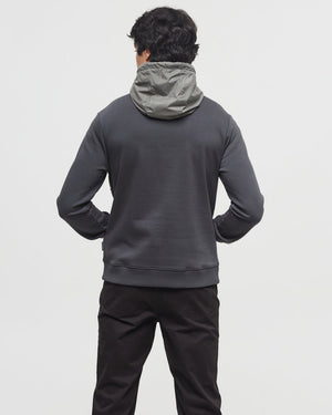 Green-Half-Zip-Regular-Fit-Fleece-Hoodie