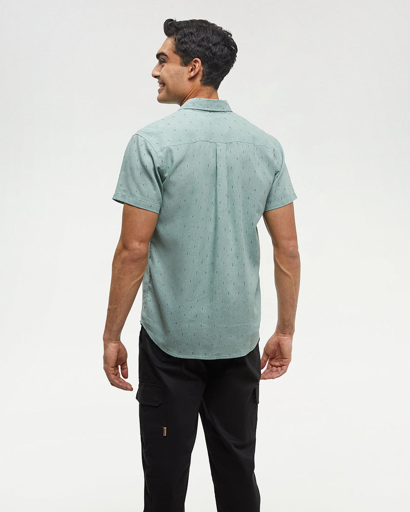 Green-Hemp-Button-Up-Shortsleeve-Shirt