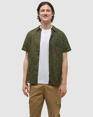 Green-Hemp-Button-Up-Shortsleeve-Shirt