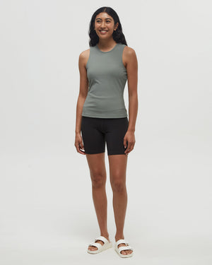 Green-High-Neck-Slim-Fit-Quick-dry-Tank-Top