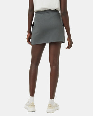 Green-High-Rise-Fleece-Mini-Skirt