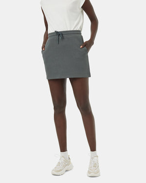 Green-High-Rise-Fleece-Mini-Skirt