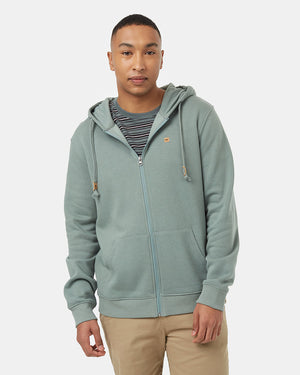 Green-Mens-Cotton-Zip-Up-Hoodie