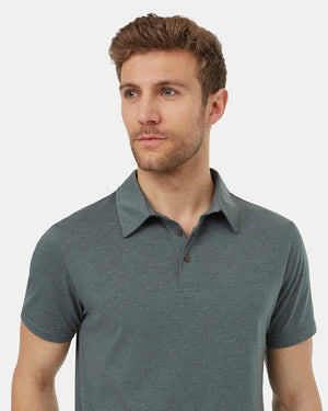 Green-Mens-Short-Sleeve-Polo-Neck-T-Shirt