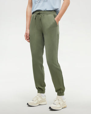 Green-Mid-Rise-Full-Length-Tapered-Sweatpants