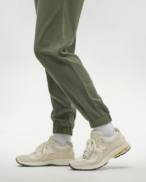 Green-Mid-Rise-Full-Length-Tapered-Sweatpants