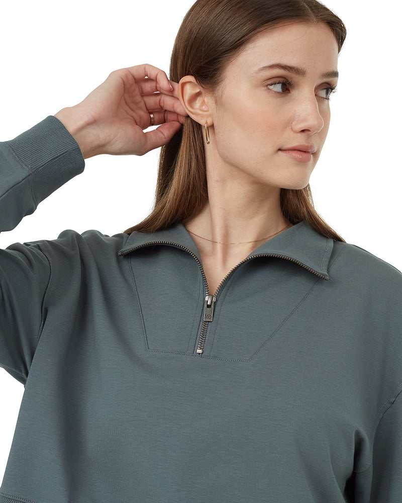 Green-Mock-Collar-14-Zip-Up-Fleece
