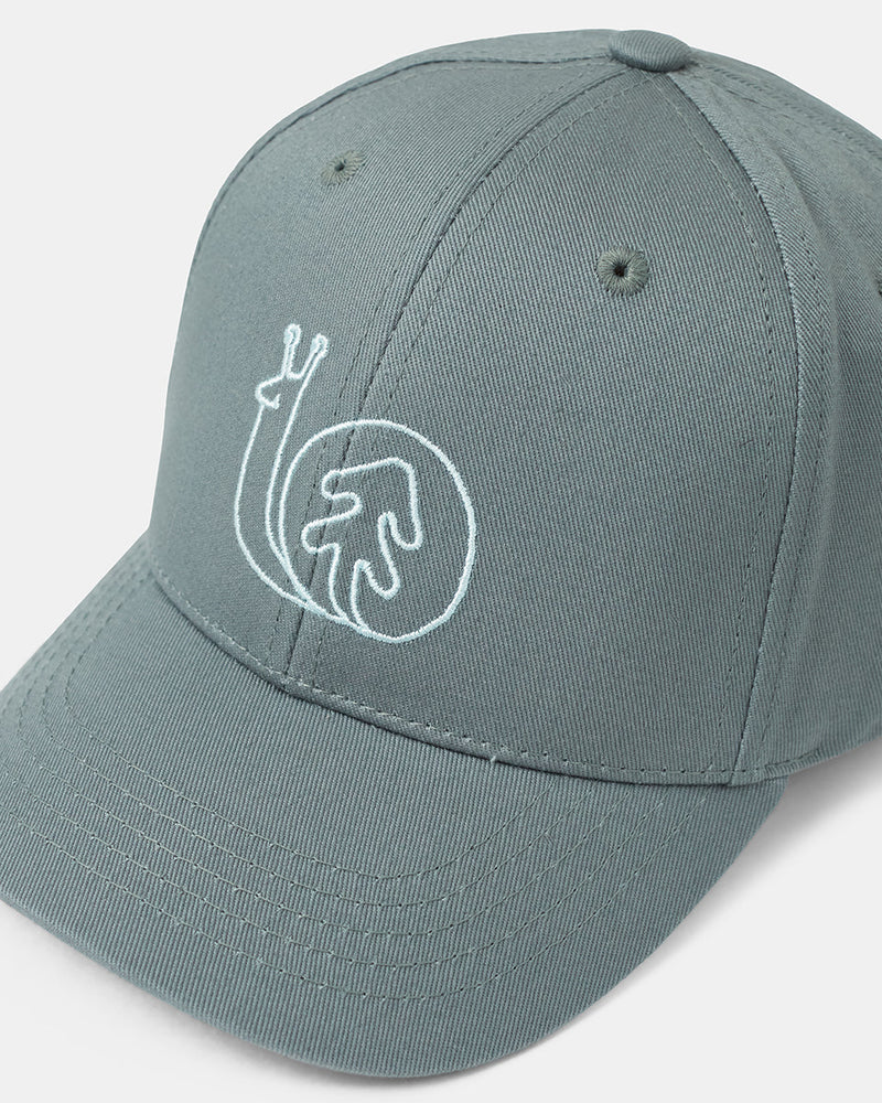 Green-Organic-Cotton-Snap-Closure-Baseball-Cap