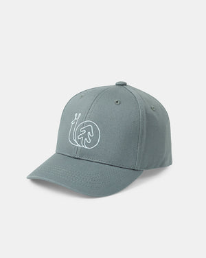 Green-Organic-Cotton-Snap-Closure-Baseball-Cap