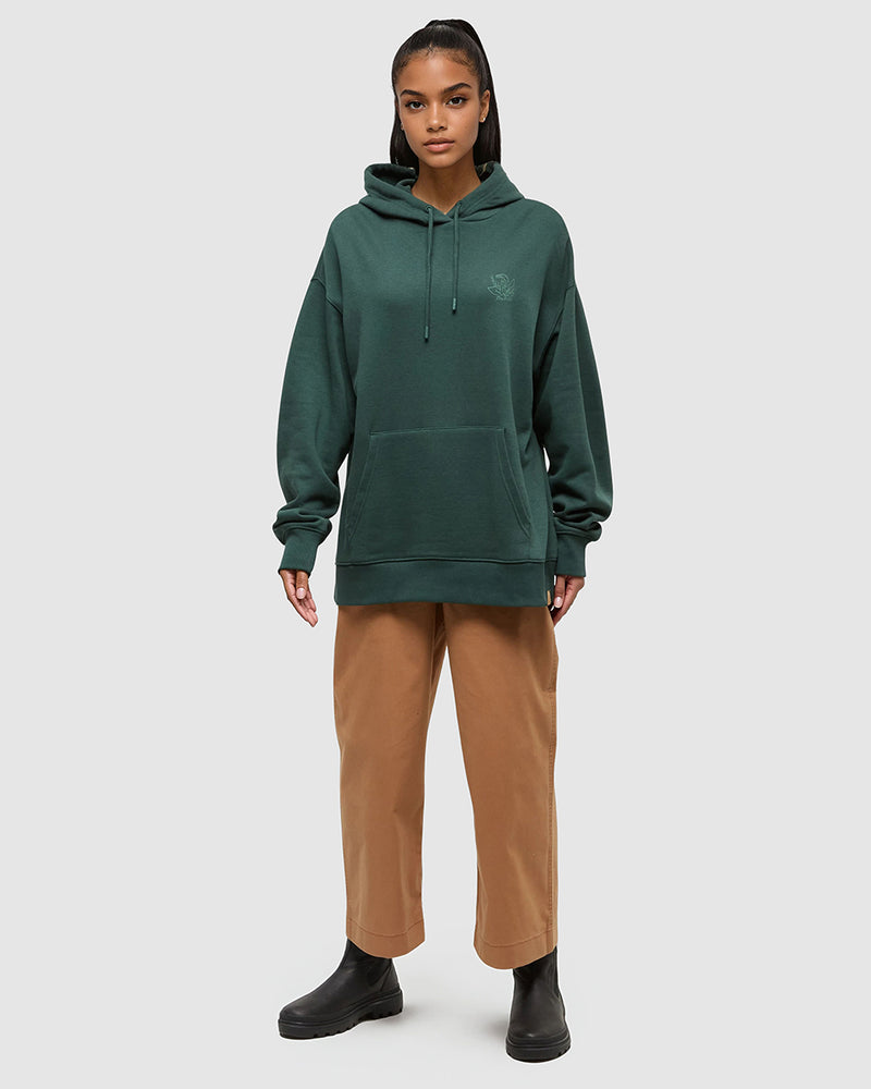 Green-Oversize-Printed-Graphic-Logo-Hoodie