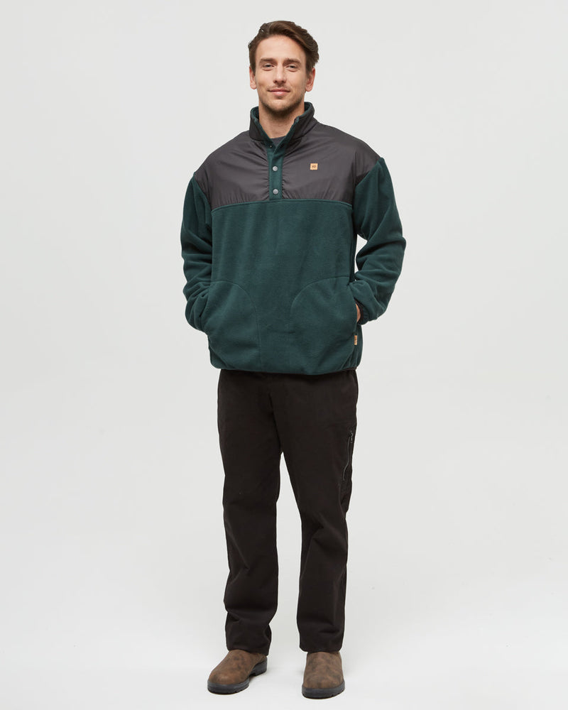Green-Quarter-Snap-MicroFleece-Sweatshirt