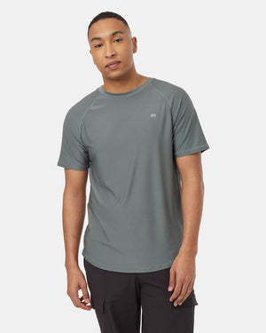 Green-Quick-dry-Crew-Neck-Shortsleeve-T-Shirt