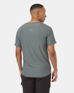 Green-Quick-dry-Crew-Neck-Shortsleeve-T-Shirt