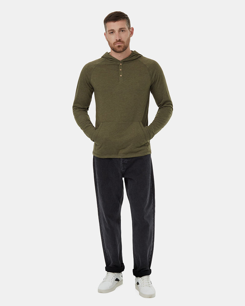 Green-Recycled-Polyester-Buttoned-Henley-Hoodie