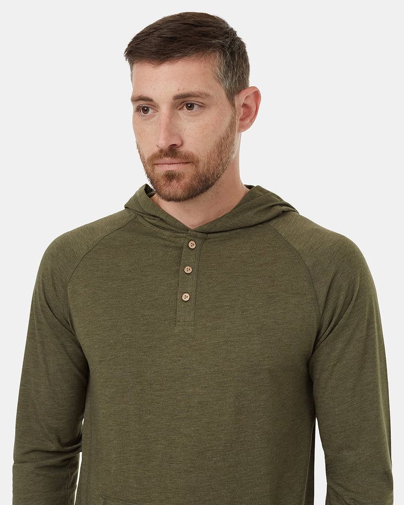 Green-Recycled-Polyester-Buttoned-Henley-Hoodie