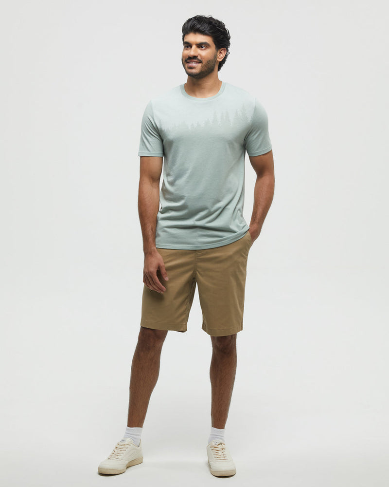 Green-Regular-Fit-Crew-Neck-T-shirt