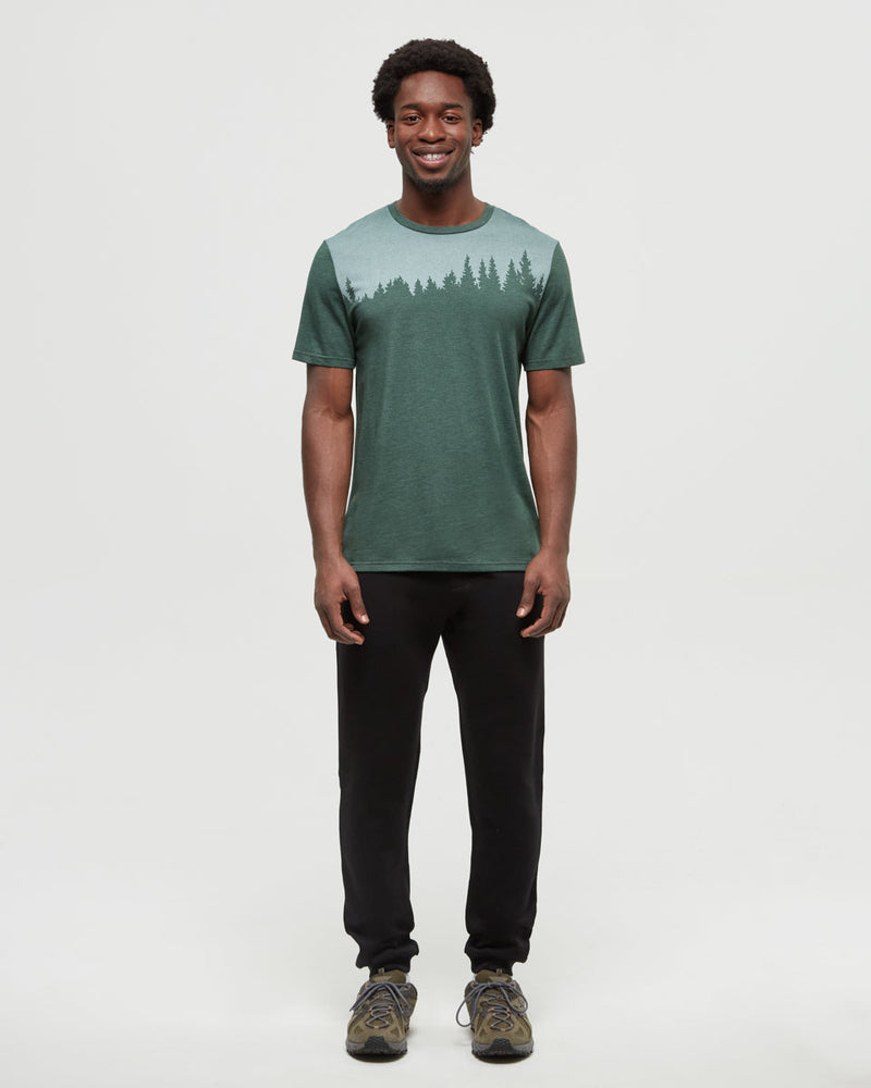 Green-Regular-Fit-Crew-Neck-T-shirt