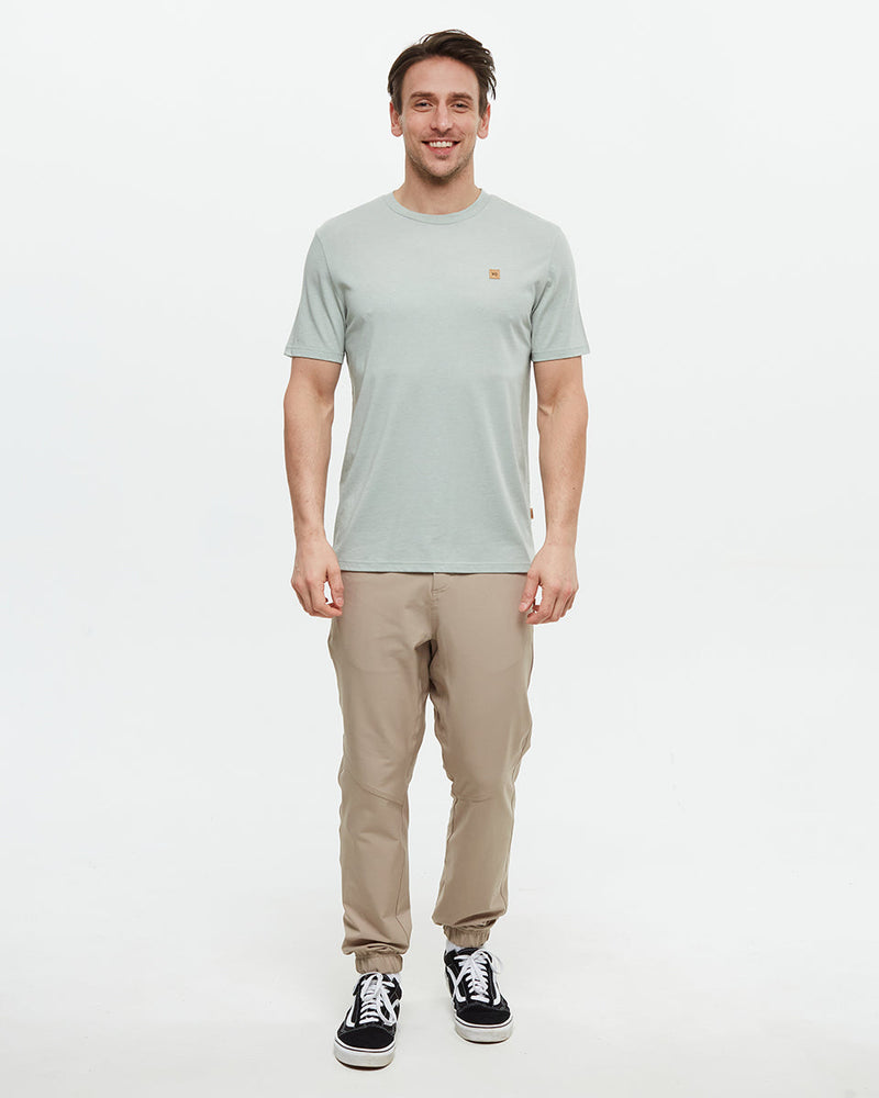 Green-Regular-Fit-Crew-Neck-T-shirt