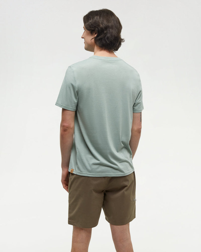 Green-Regular-Fit-Crew-Neck-T-shirt
