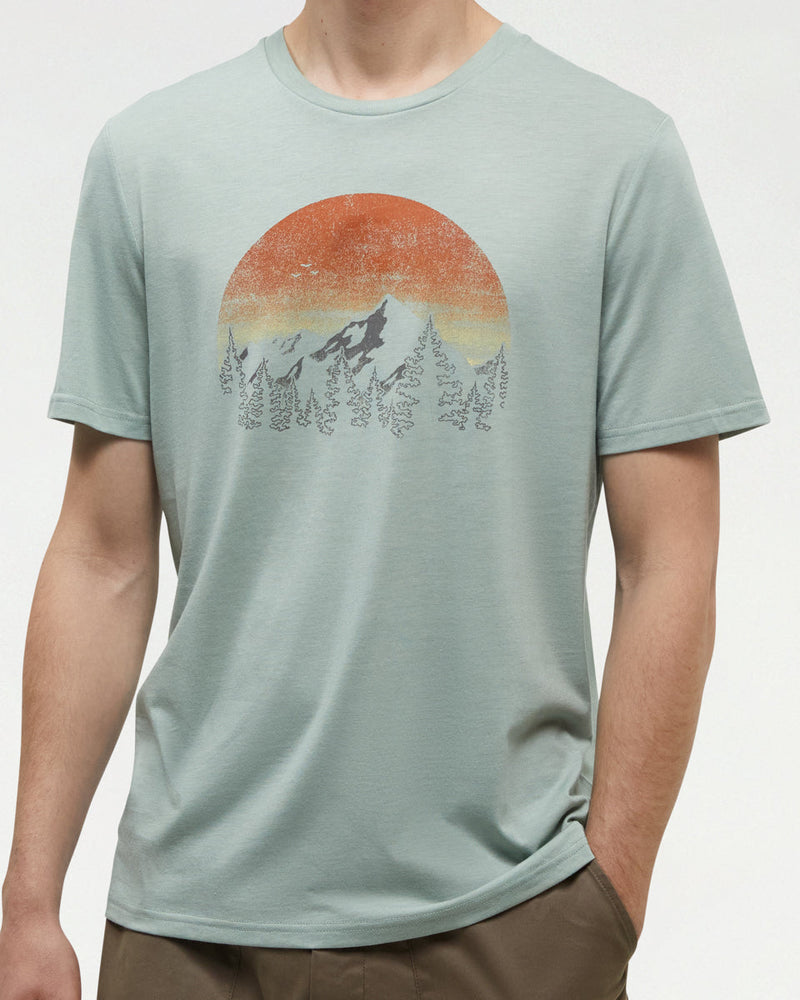 Green-Regular-Fit-Crew-Neck-T-shirt