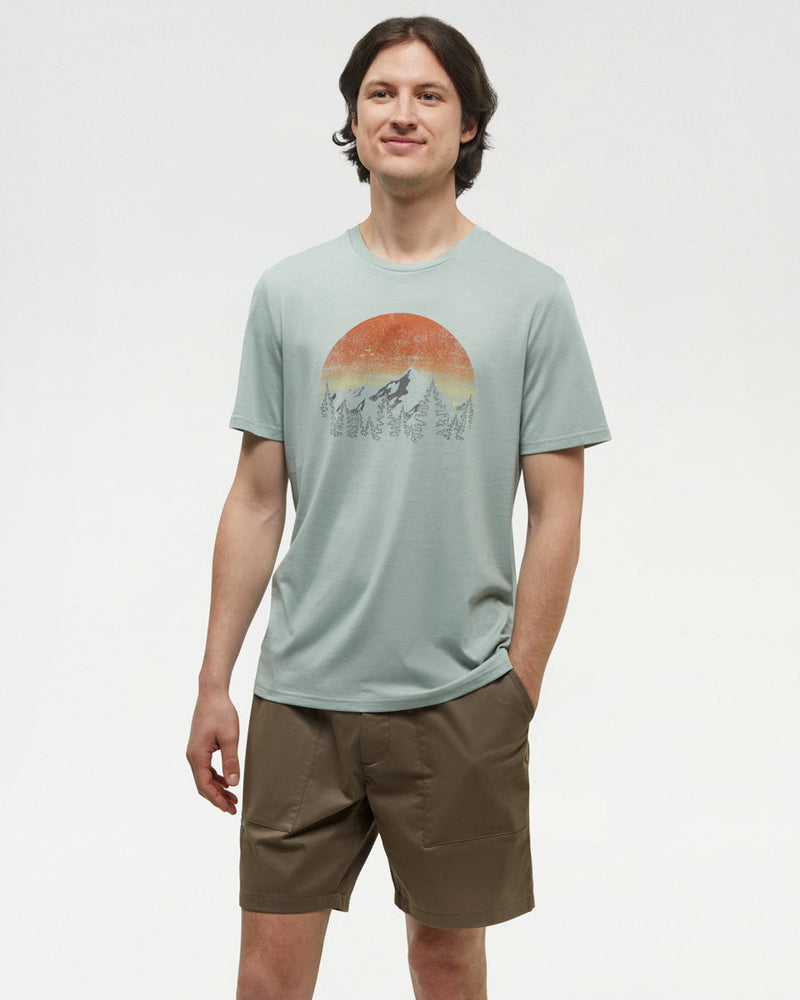 Green-Regular-Fit-Crew-Neck-T-shirt