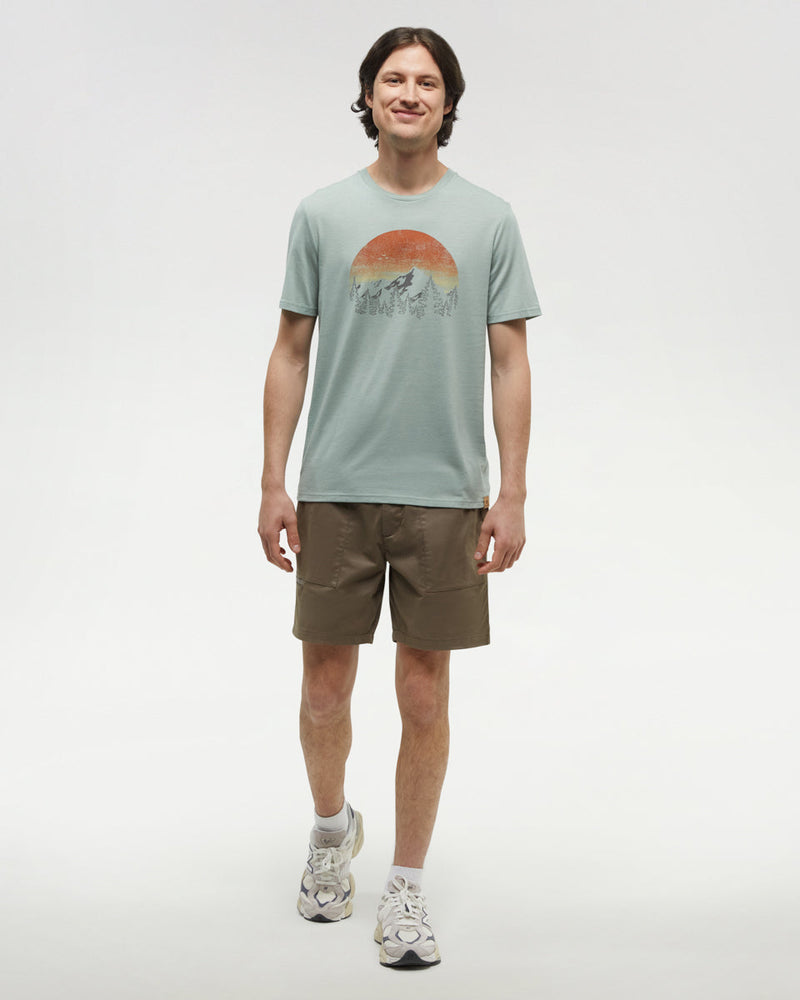Green-Regular-Fit-Crew-Neck-T-shirt