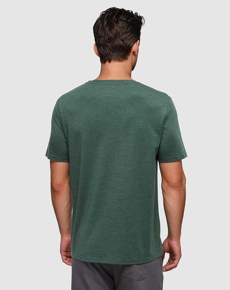 Green-Regular-Fit-Crew-Neck-T-shirt