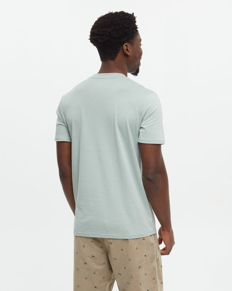Green-Regular-Fit-Printed-Graphic-T-shirt