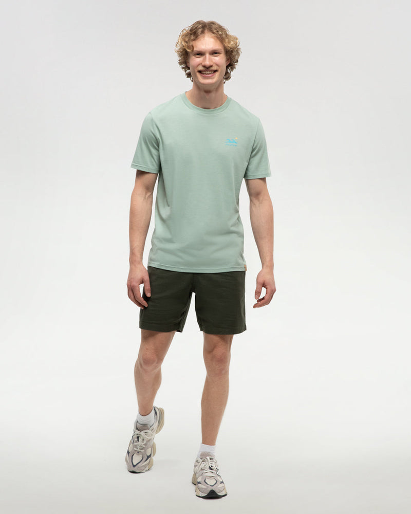 Green-Regular-Fit-Printed-Graphic-T-shirt