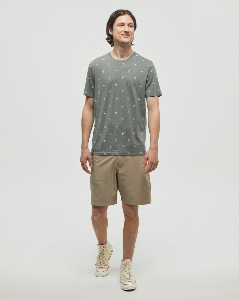 Green-Regular-Fit-Printed-Graphic-T-shirt
