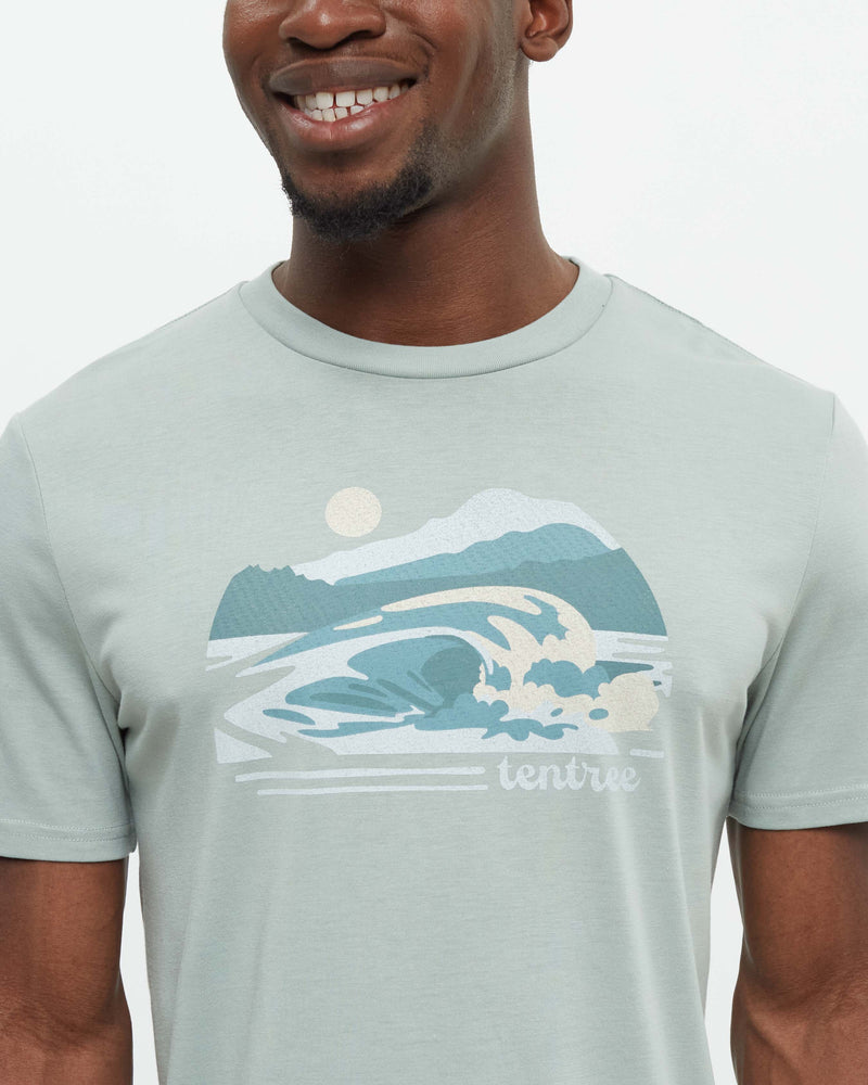 Green-Regular-Fit-Printed-Graphic-T-shirt