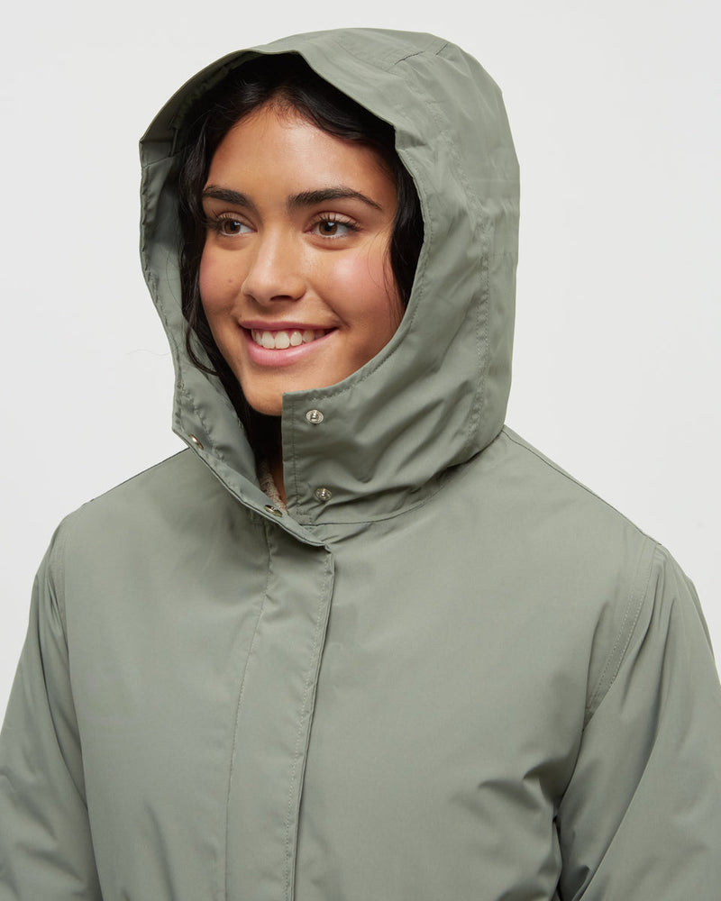 Green-Relax-Water-Repellant-Hooded-Rain-Jacket