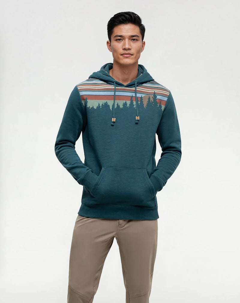 Green-Retro-Graphic-Pullover-Hoodie