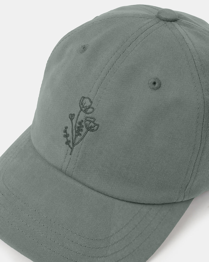 Green-TENCEL_-Twill-Low-Profile-Emroidered-Baseball-Cap