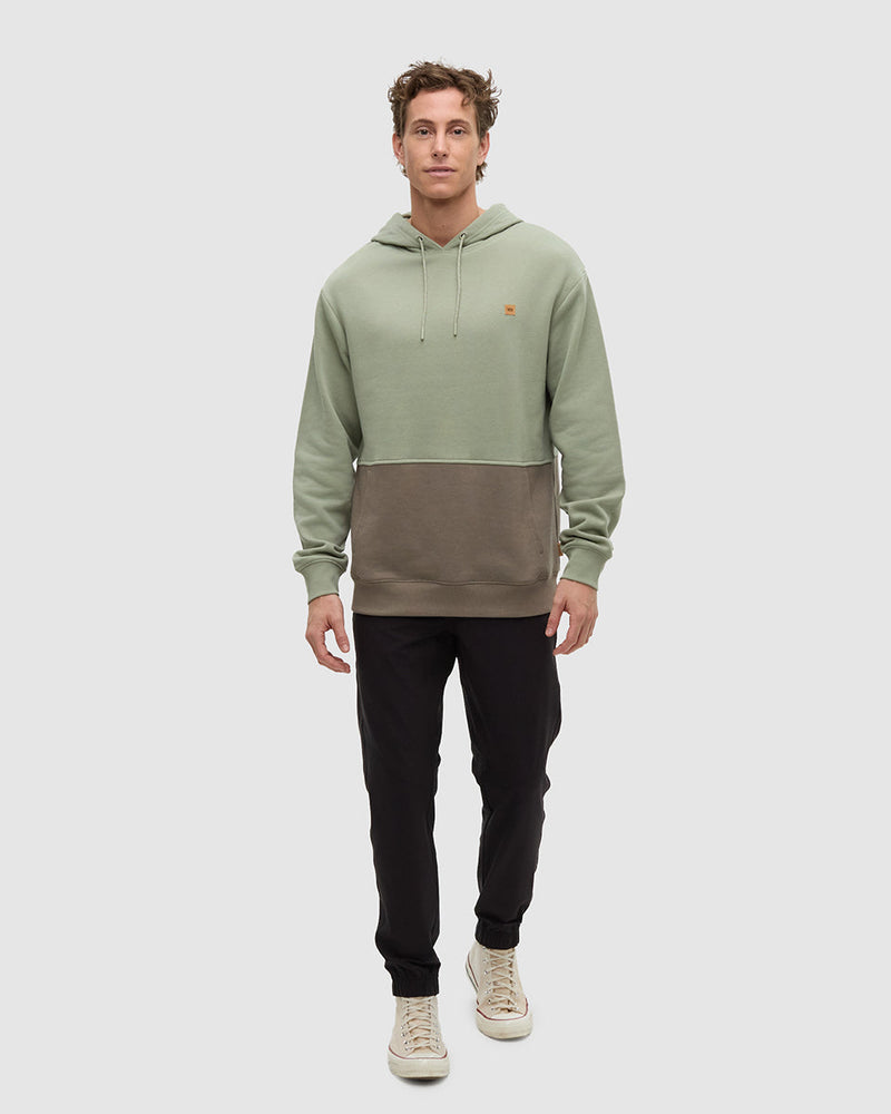 Green-TreeFleece-Relax-Fit-Color-Block-Hoodie