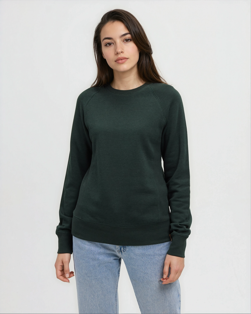 Green-TreeFleece-Rib-Panel-Raglan-Crew