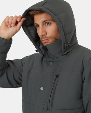 Green-Water-Repellent-Hooded-Puffer-Parka