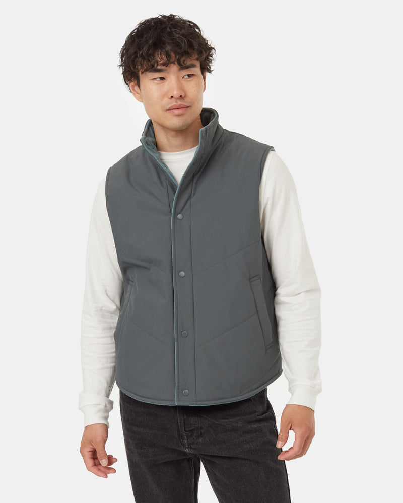 Green-Water-Repellent-Reversible-Puffer-Vest