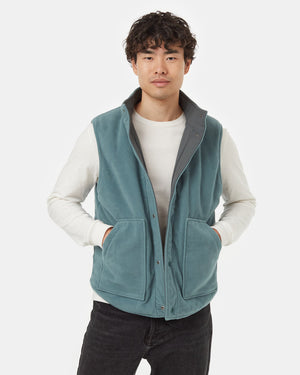 Green-Water-Repellent-Reversible-Puffer-Vest