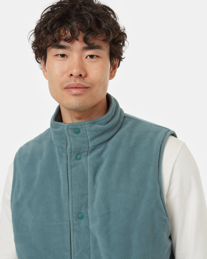 Green-Water-Repellent-Reversible-Puffer-Vest