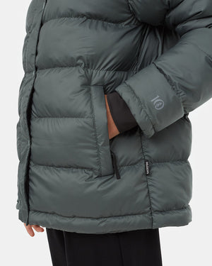 Green-Water-Resistant-Mid-Length-Puffer-Jacket