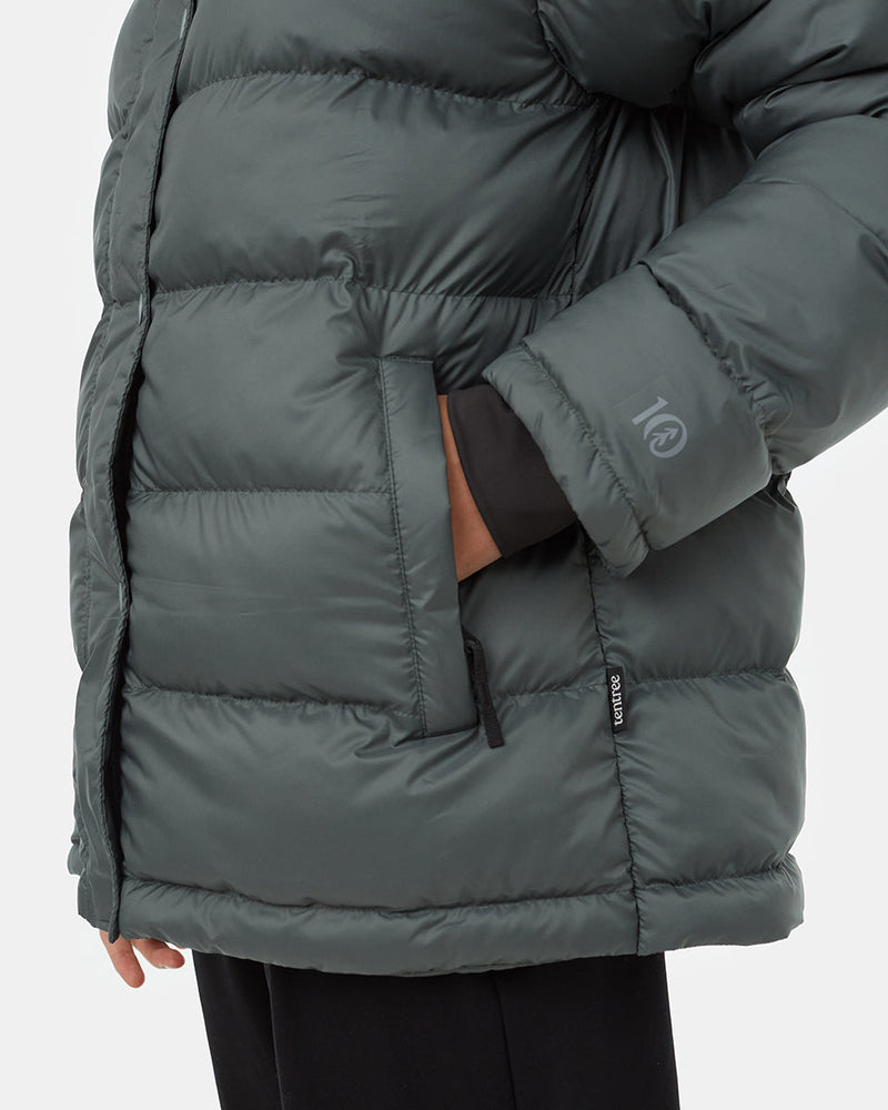 Green-Water-Resistant-Mid-Length-Puffer-Jacket