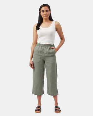 Green-Women_s-Cropped-Wide-Leg-Trousers