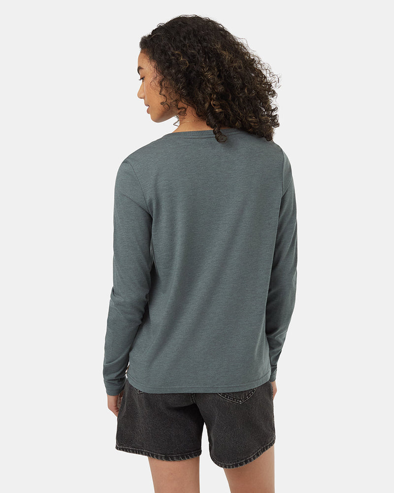 Green-Womens-Basic-Longsleeve-T-Shirt