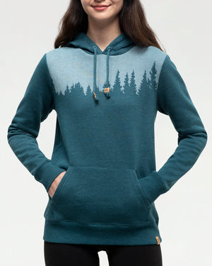 Green-Womens-Graphic-Pullover-Hoodie