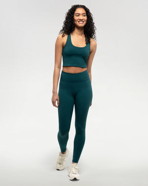 Green-Womens-High-Waisted-Leggings