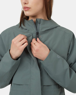 Green-Womens-Recycled-Polyester-Rain-Jacket