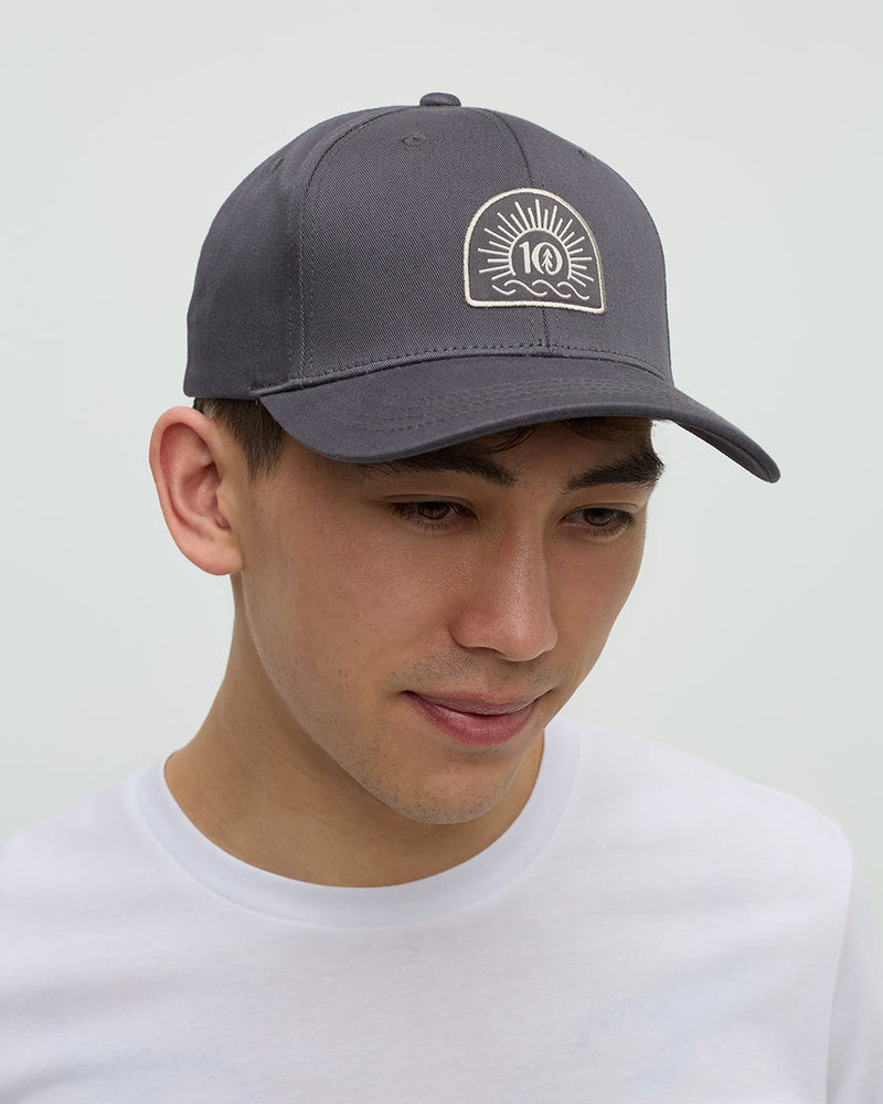 Grey-6-Panel-Medium-Profile-Baseball-Cap