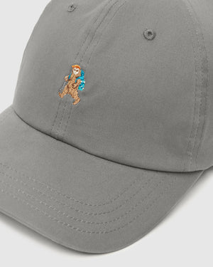 Grey-Adjustable-Graphic-Baseball-Cap